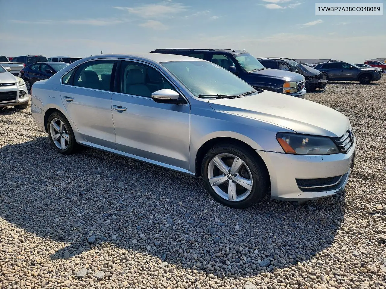 2012 Volkswagen Passat Se VIN: 1VWBP7A38CC048089 Lot: 58325826