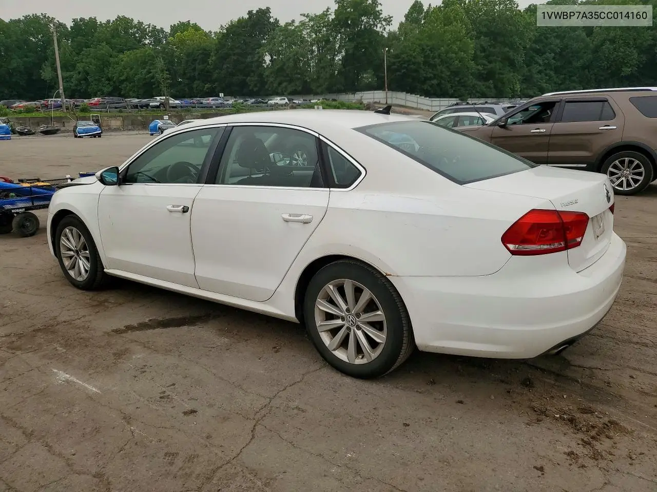 2012 Volkswagen Passat Se VIN: 1VWBP7A35CC014160 Lot: 59643266
