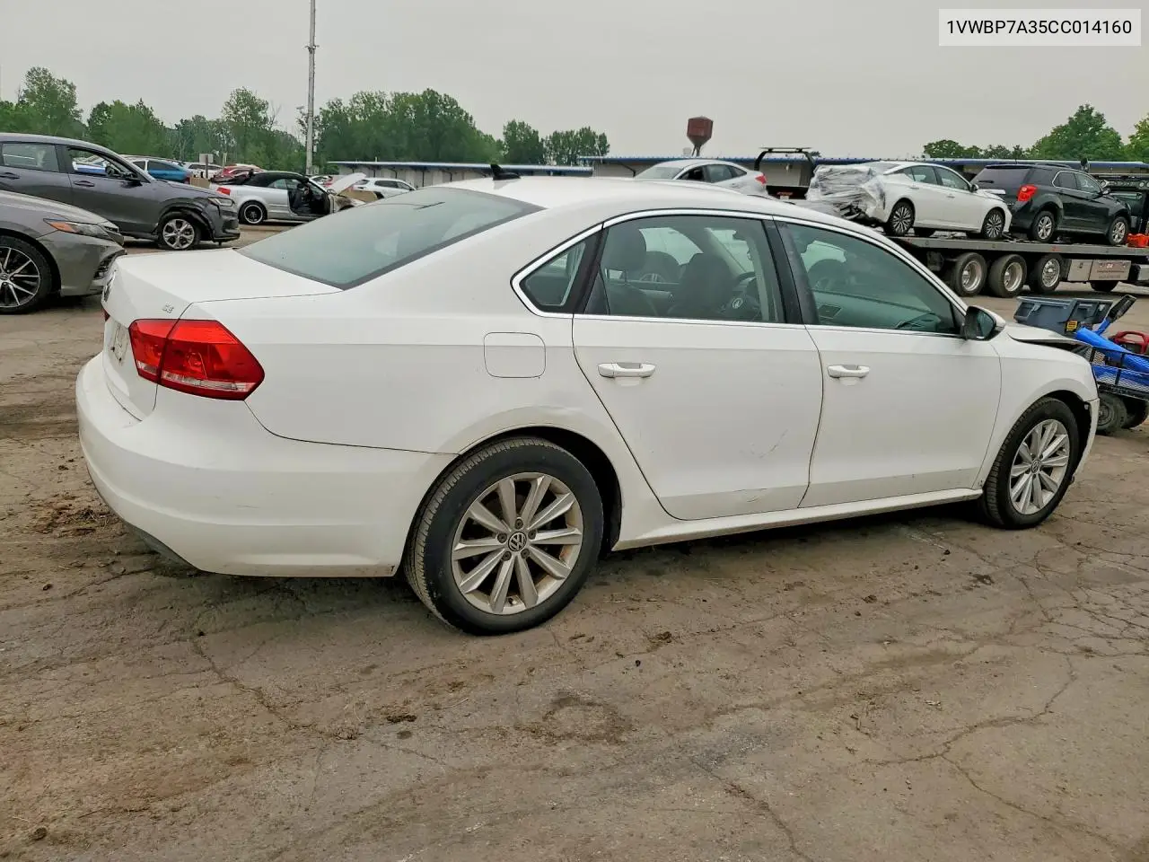 2012 Volkswagen Passat Se VIN: 1VWBP7A35CC014160 Lot: 59643266