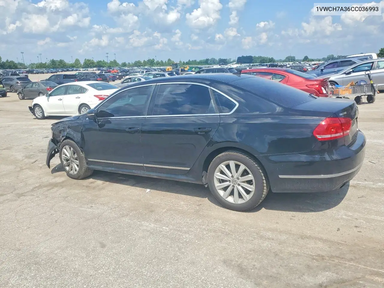 2012 Volkswagen Passat Sel VIN: 1VWCH7A36CC036993 Lot: 59741226