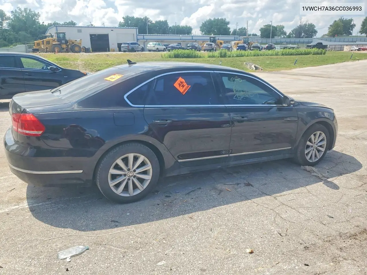 2012 Volkswagen Passat Sel VIN: 1VWCH7A36CC036993 Lot: 59741226