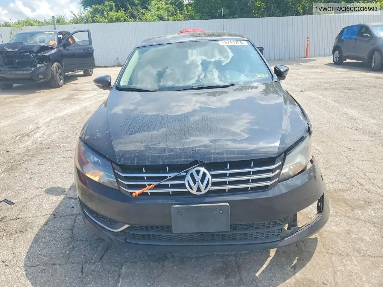 2012 Volkswagen Passat Sel VIN: 1VWCH7A36CC036993 Lot: 59741226