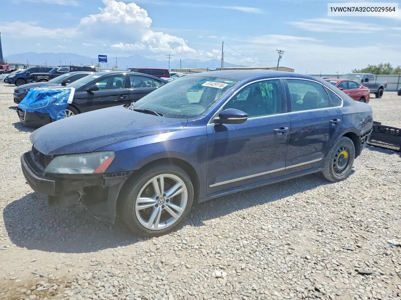 2012 Volkswagen Passat Sel VIN: 1VWCN7A32CC029564 Lot: 61429116