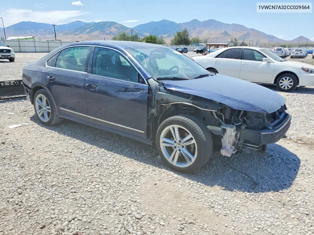 2012 Volkswagen Passat Sel VIN: 1VWCN7A32CC029564 Lot: 61429116