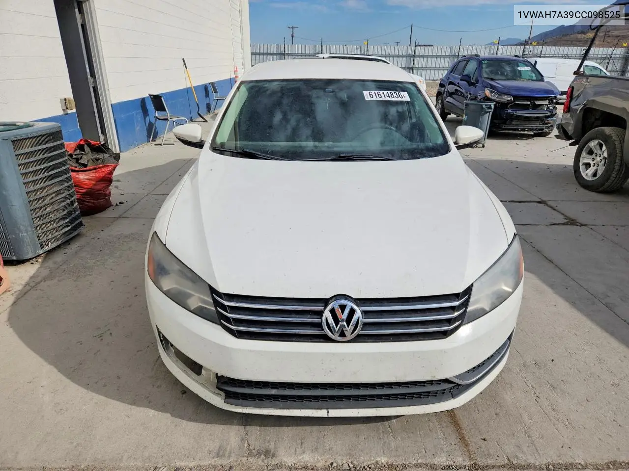 2012 Volkswagen Passat S VIN: 1VWAH7A39CC098525 Lot: 61614836