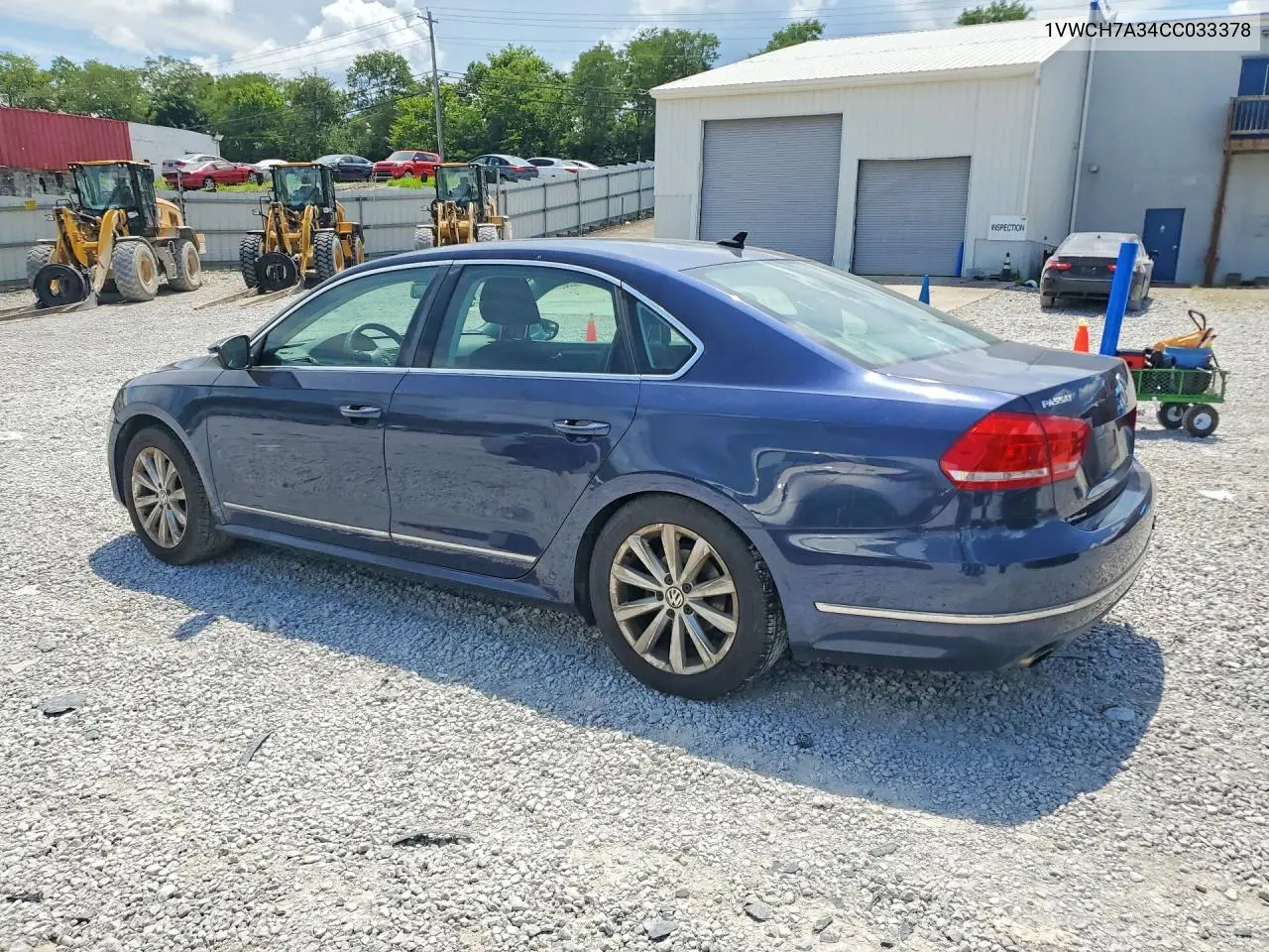 2012 Volkswagen Passat Sel VIN: 1VWCH7A34CC033378 Lot: 61717596
