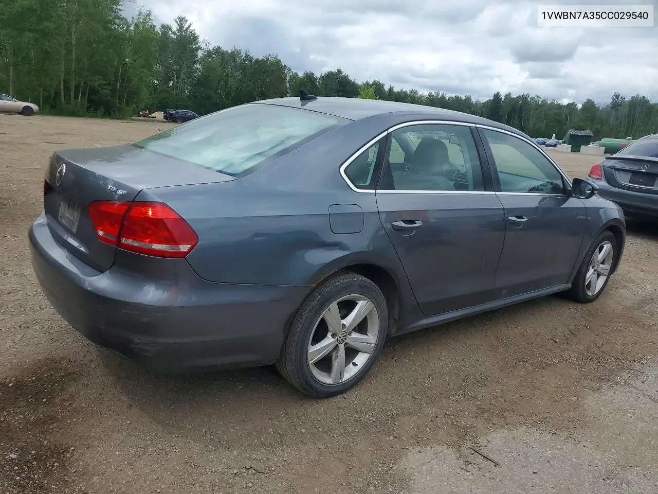 2012 Volkswagen Passat Se VIN: 1VWBN7A35CC029540 Lot: 85978545