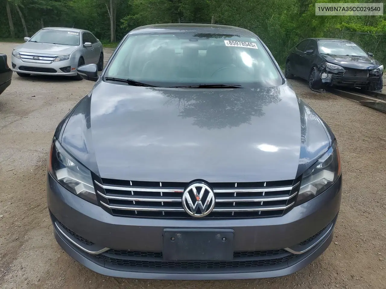 2012 Volkswagen Passat Se VIN: 1VWBN7A35CC029540 Lot: 85978545