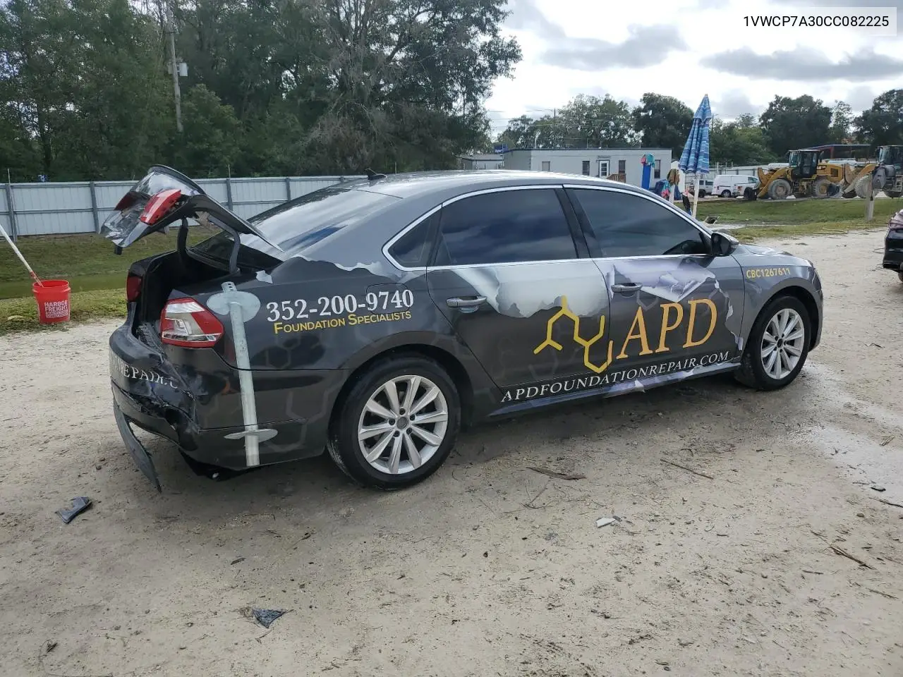1VWCP7A30CC082225 2012 Volkswagen Passat Sel