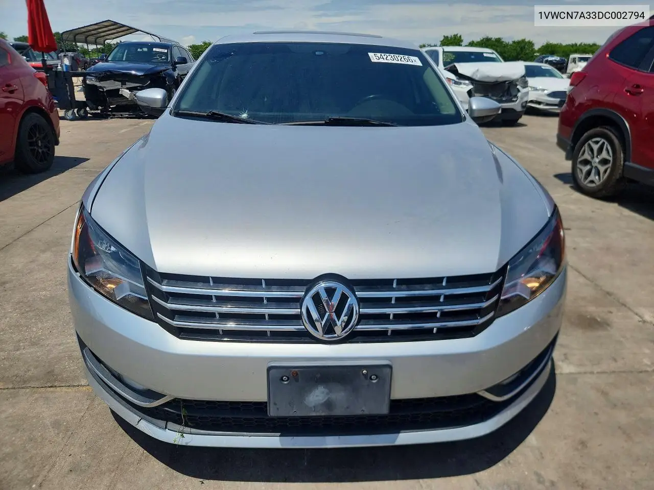 1VWCN7A33DC002794 2013 Volkswagen Passat Sel