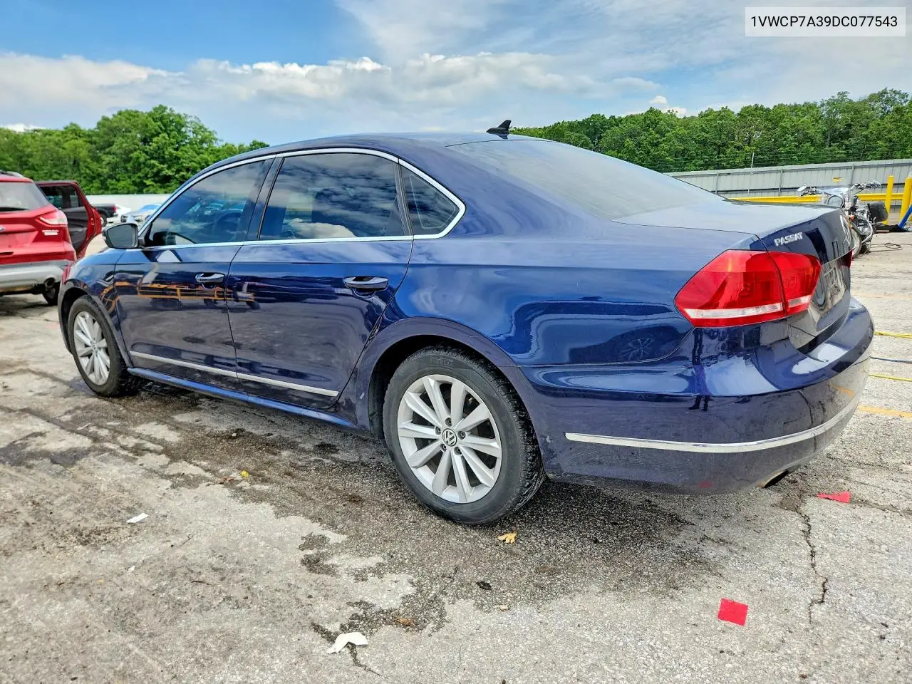 1VWCP7A39DC077543 2013 Volkswagen Passat Sel