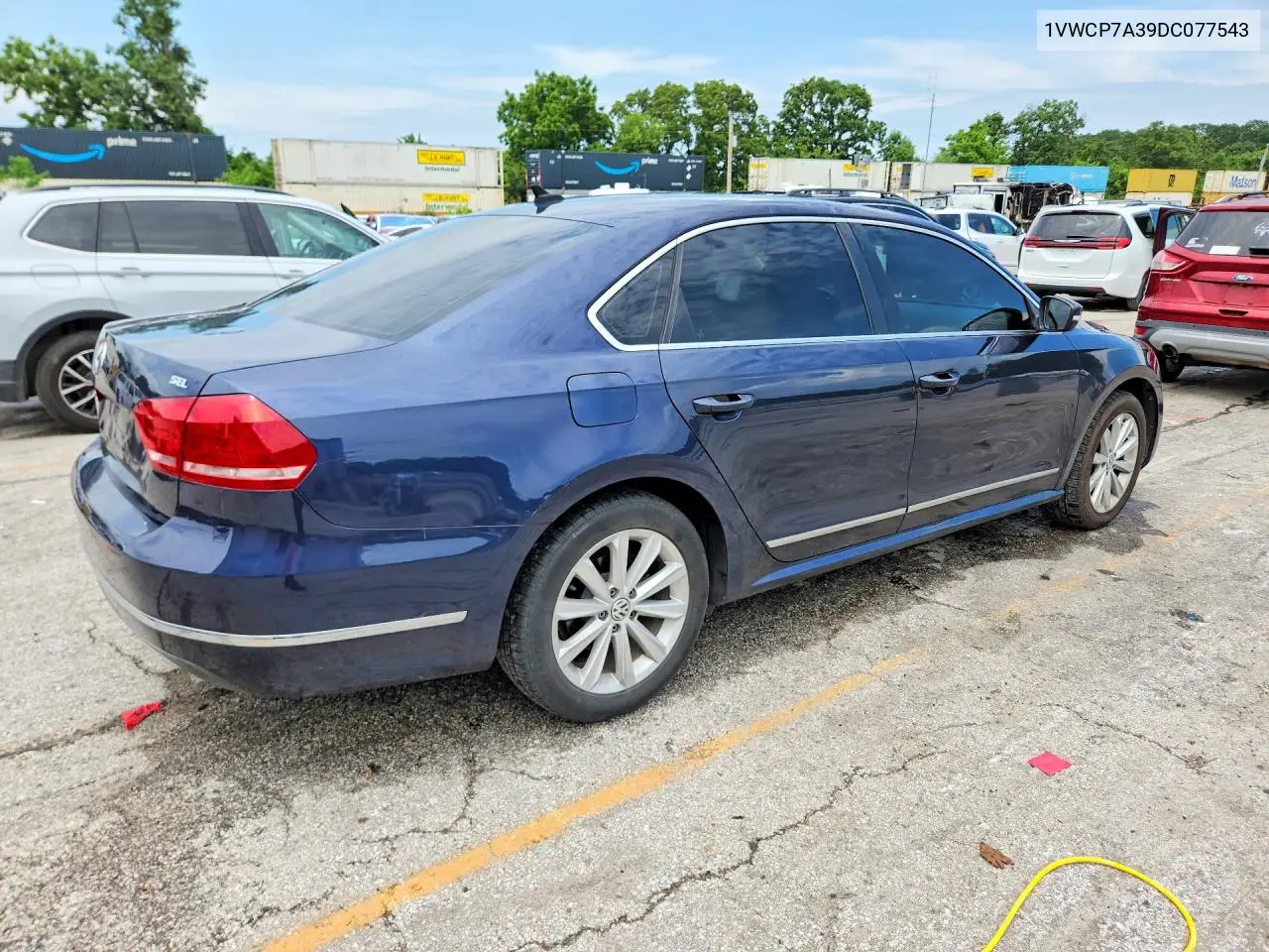 1VWCP7A39DC077543 2013 Volkswagen Passat Sel