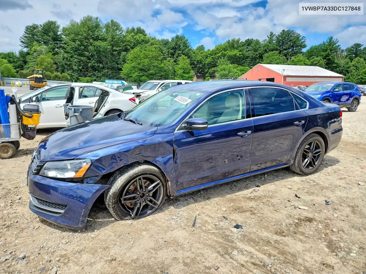 2013 Volkswagen Passat Se VIN: 1VWBP7A33DC127848 Lot: 57350986