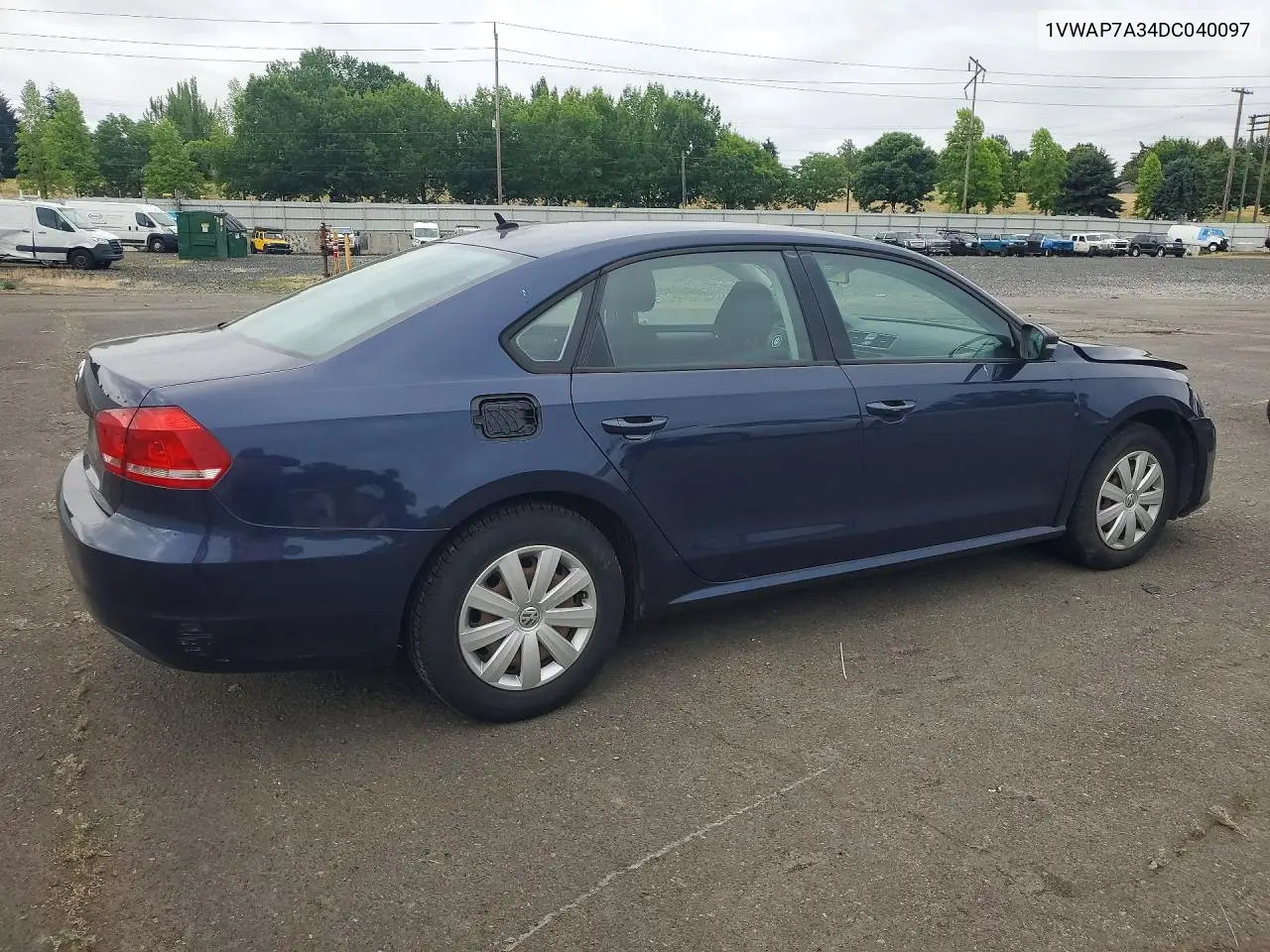 2013 Volkswagen Passat S VIN: 1VWAP7A34DC040097 Lot: 57771196