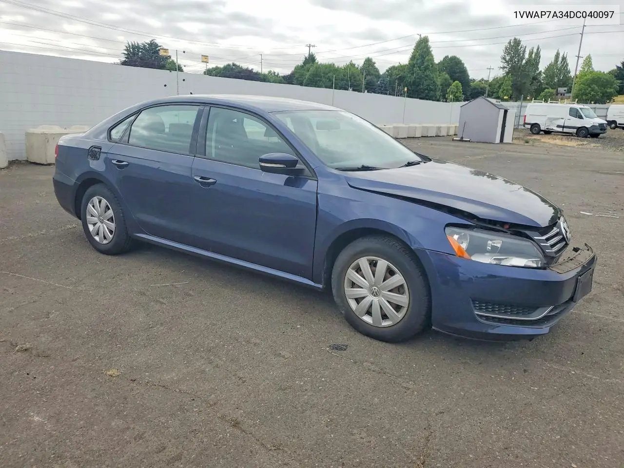 2013 Volkswagen Passat S VIN: 1VWAP7A34DC040097 Lot: 57771196