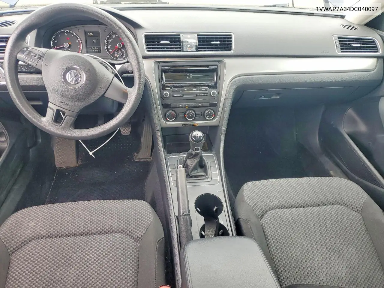 2013 Volkswagen Passat S VIN: 1VWAP7A34DC040097 Lot: 57771196