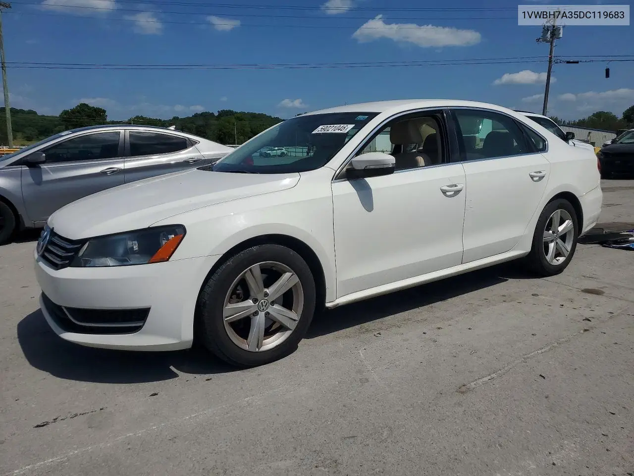 2013 Volkswagen Passat Se VIN: 1VWBH7A35DC119683 Lot: 59021046