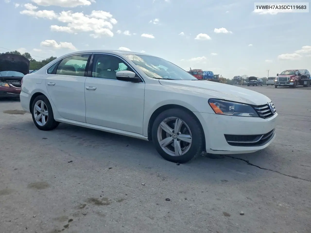 2013 Volkswagen Passat Se VIN: 1VWBH7A35DC119683 Lot: 59021046
