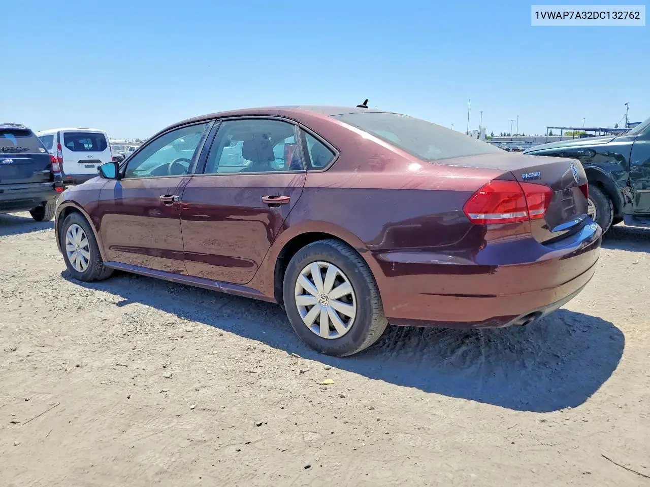 2013 Volkswagen Passat S VIN: 1VWAP7A32DC132762 Lot: 59645076