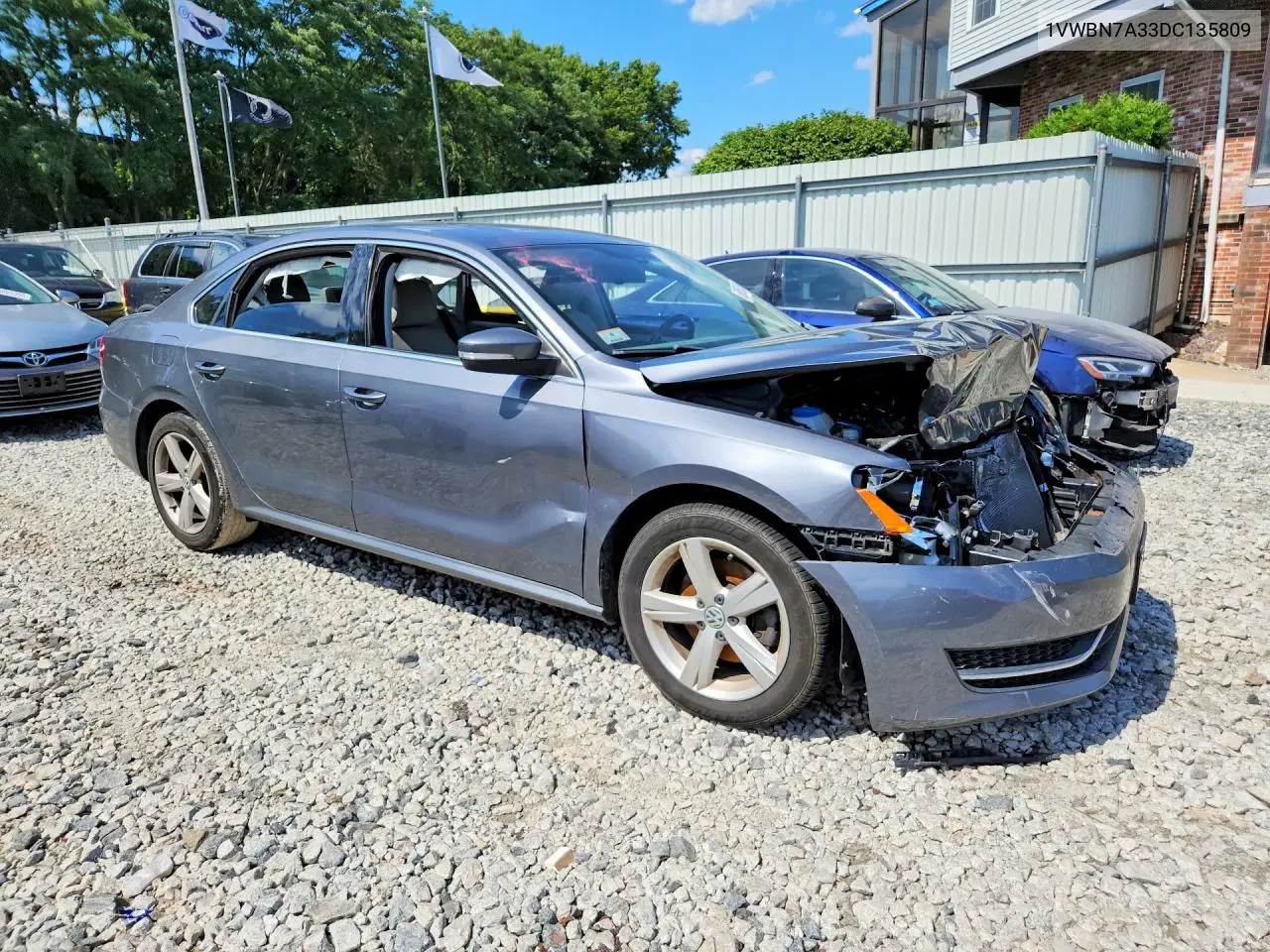 2013 Volkswagen Passat Se VIN: 1VWBN7A33DC135809 Lot: 60066076