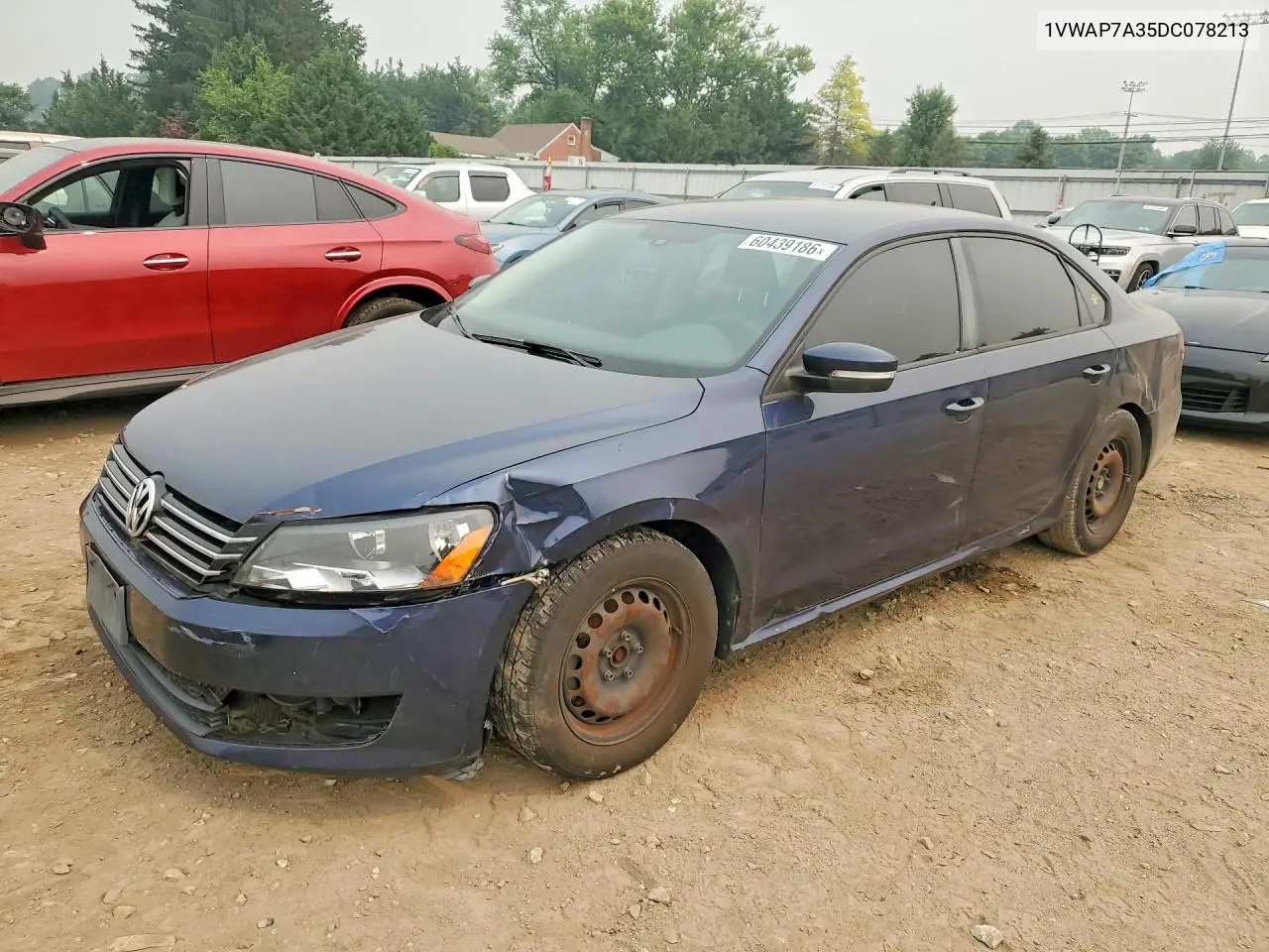 2013 Volkswagen Passat S VIN: 1VWAP7A35DC078213 Lot: 60439186