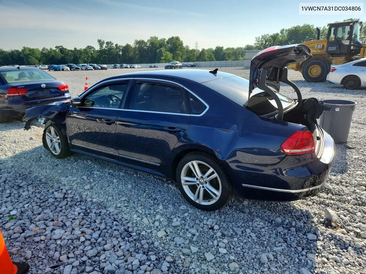 2013 Volkswagen Passat VIN: 1VWCN7A31DC034806 Lot: 60554206