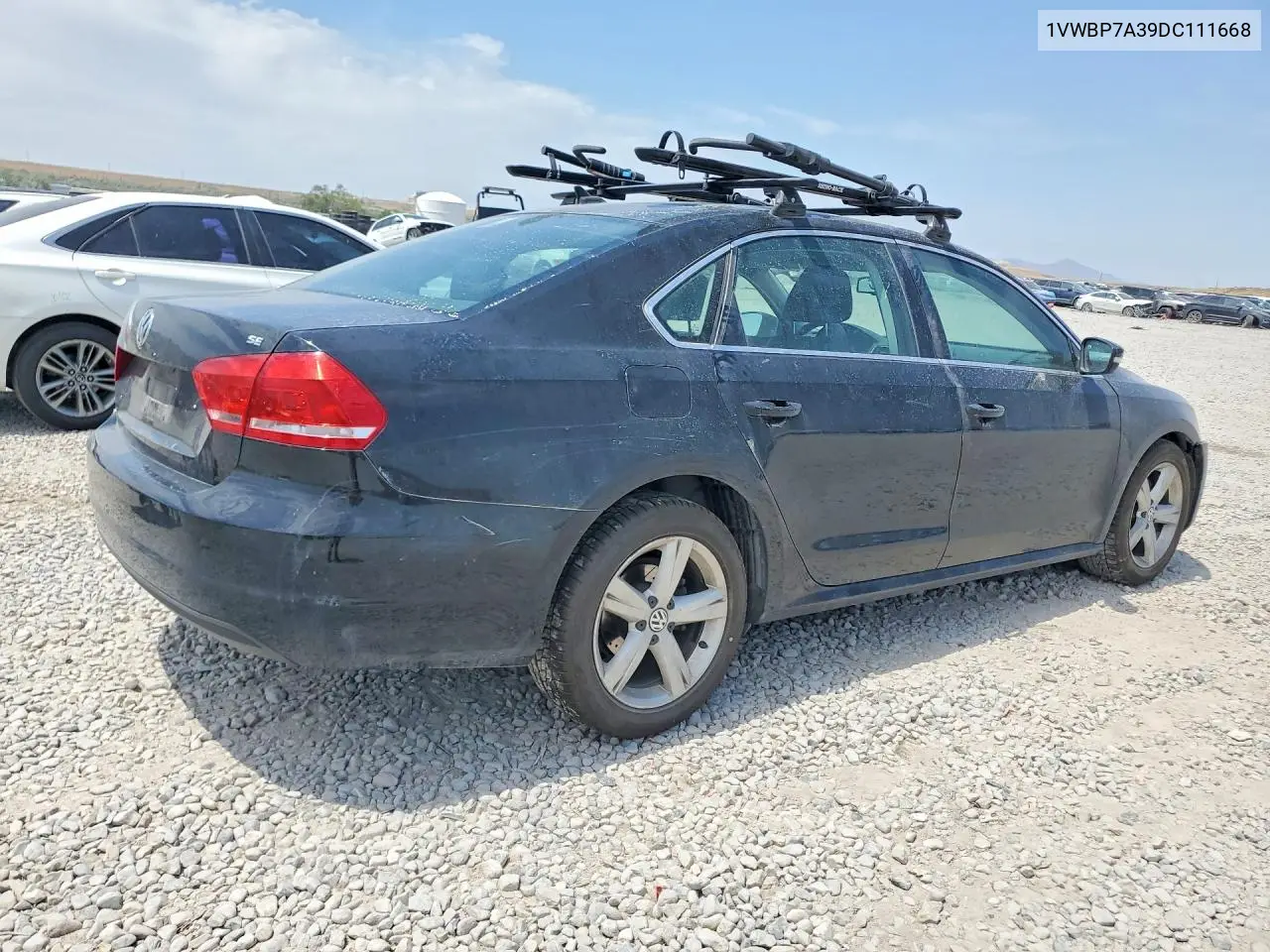 2013 Volkswagen Passat Se VIN: 1VWBP7A39DC111668 Lot: 60624186