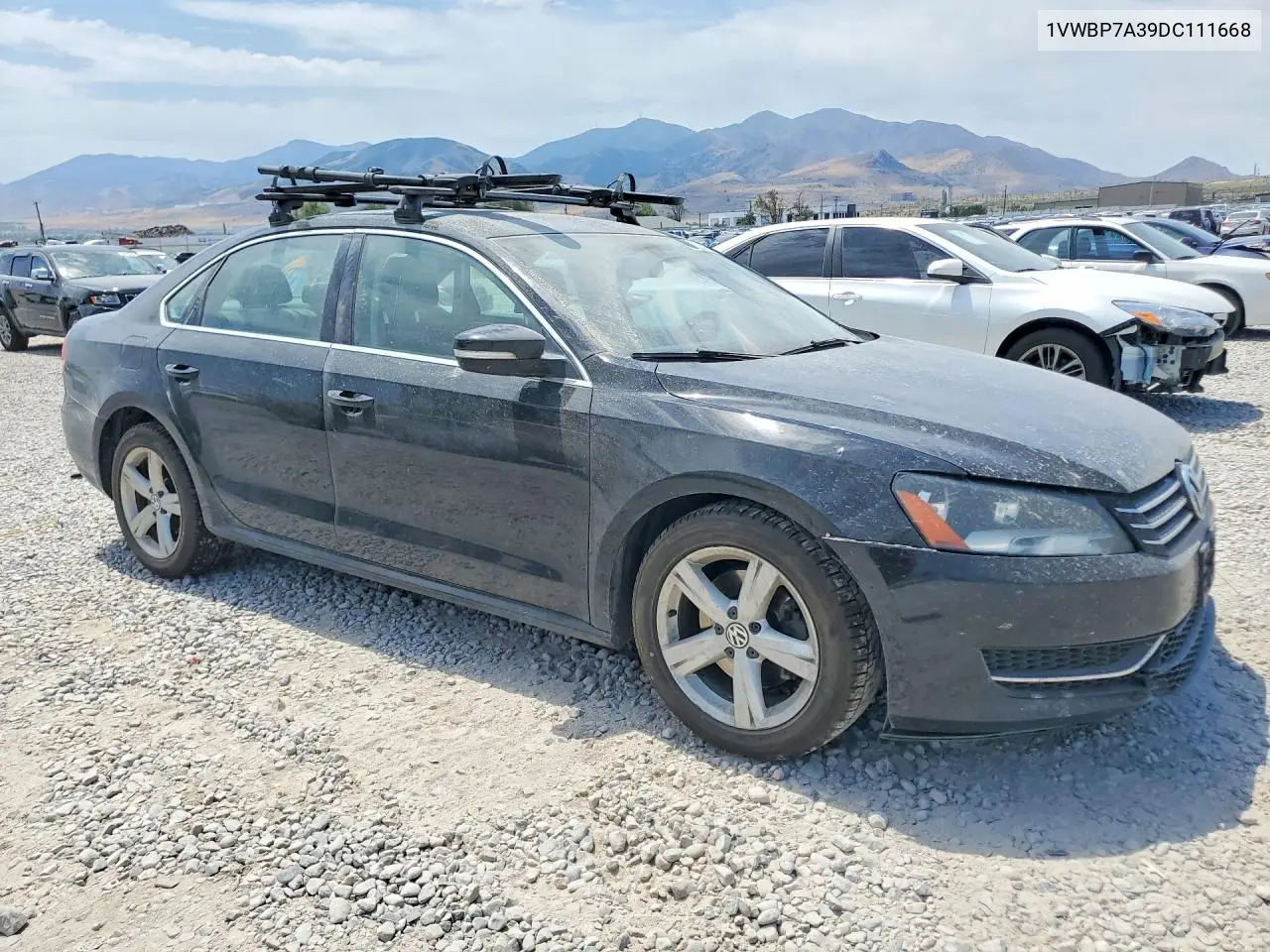 2013 Volkswagen Passat Se VIN: 1VWBP7A39DC111668 Lot: 60624186