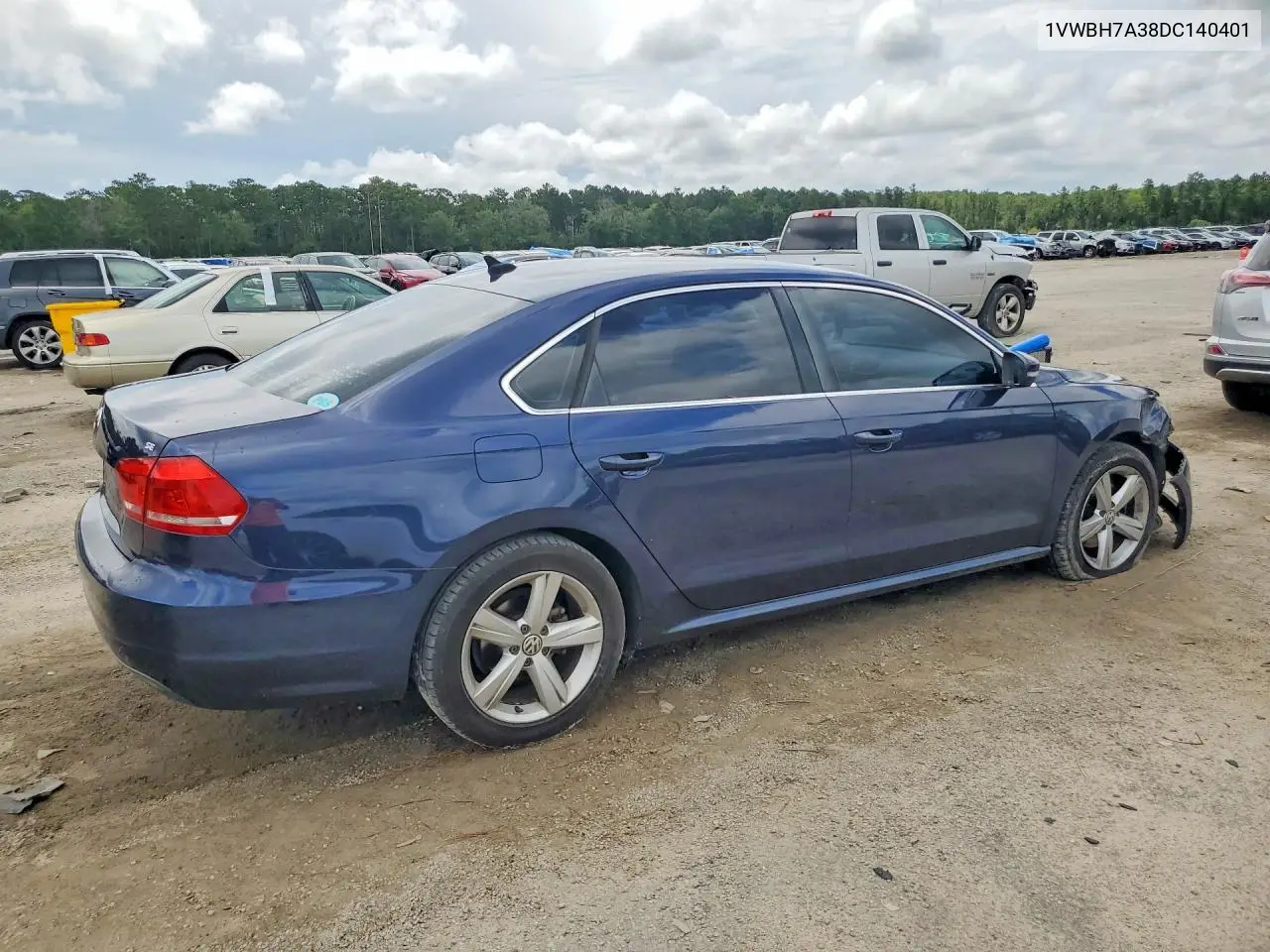2013 Volkswagen Passat Se VIN: 1VWBH7A38DC140401 Lot: 60769376