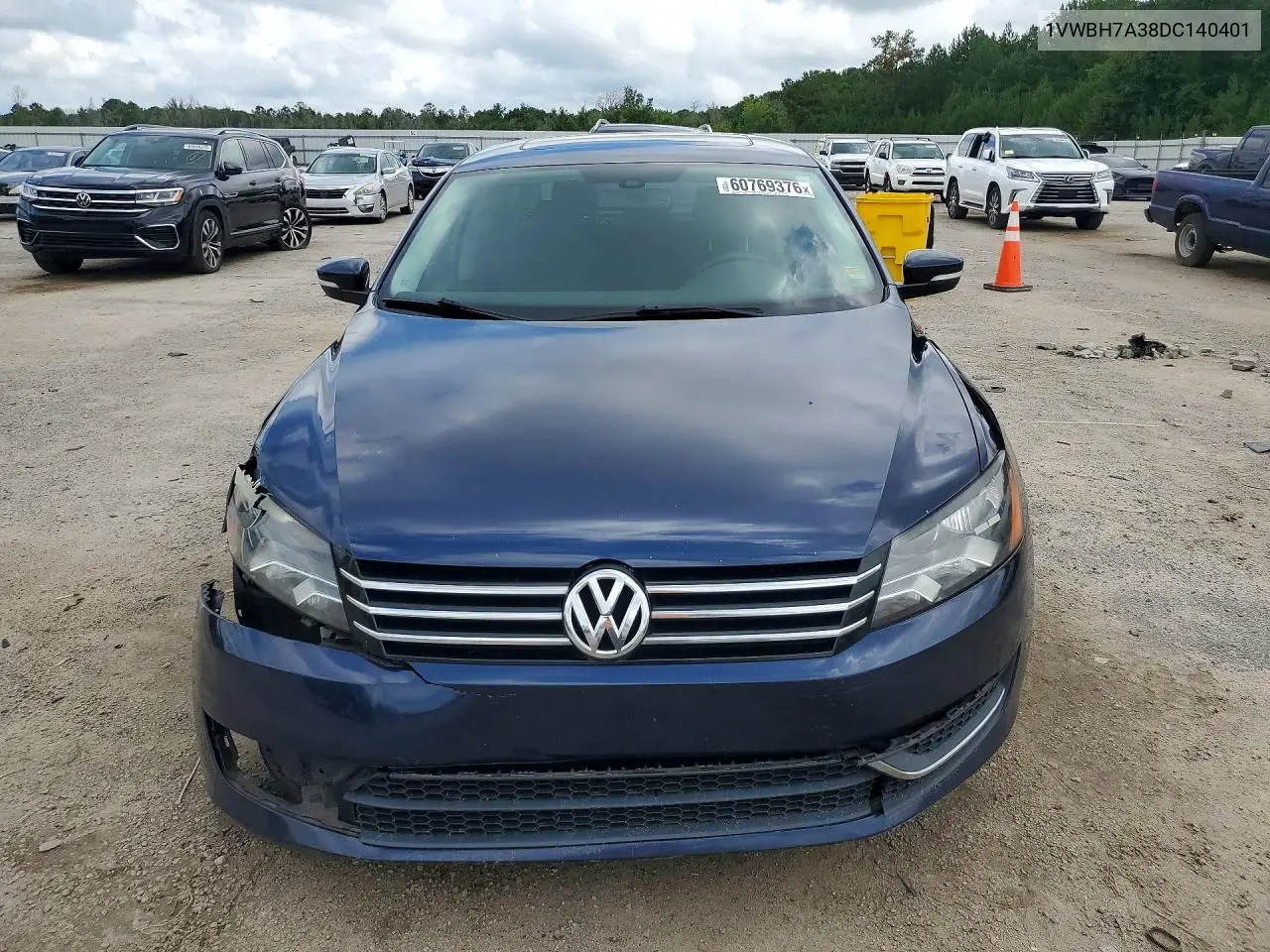 2013 Volkswagen Passat Se VIN: 1VWBH7A38DC140401 Lot: 60769376