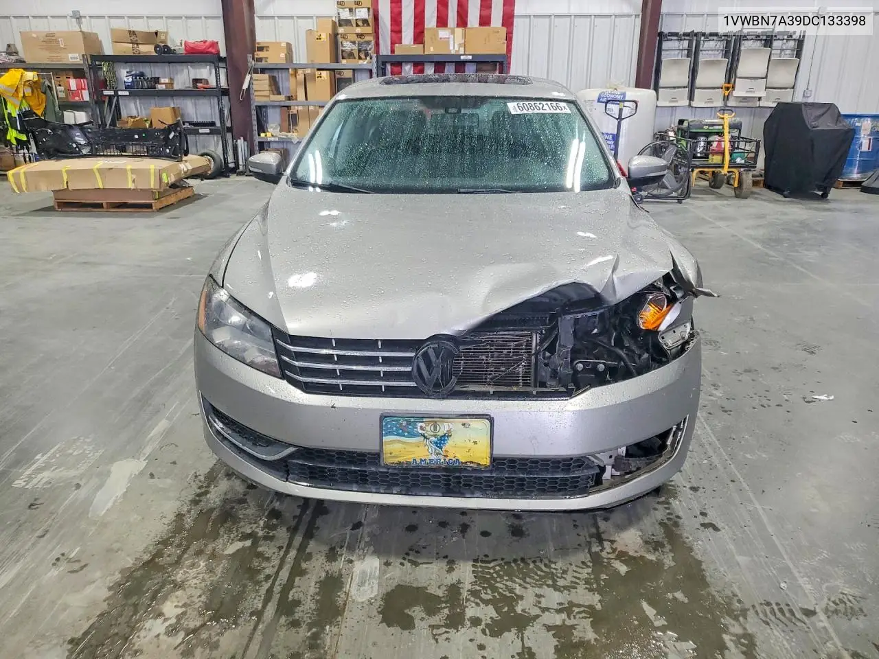 2013 Volkswagen Passat Se VIN: 1VWBN7A39DC133398 Lot: 60862166