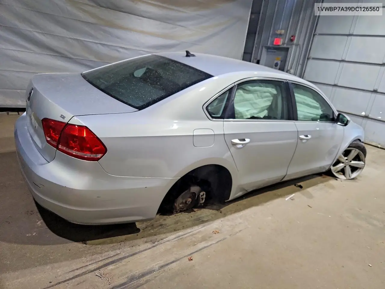 2013 Volkswagen Passat Se VIN: 1VWBP7A39DC126560 Lot: 61103536