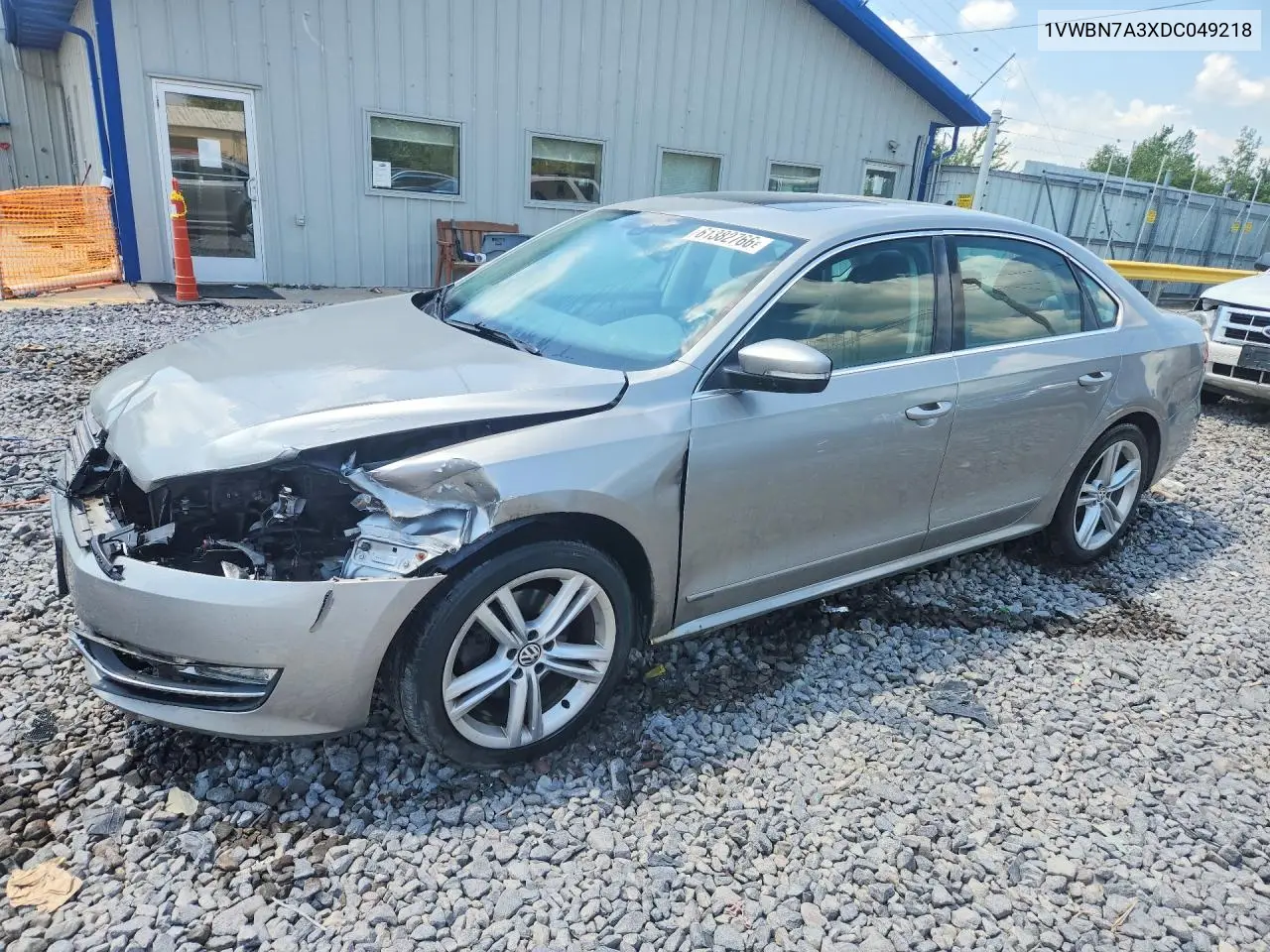 2013 Volkswagen Passat Se VIN: 1VWBN7A3XDC049218 Lot: 61382766