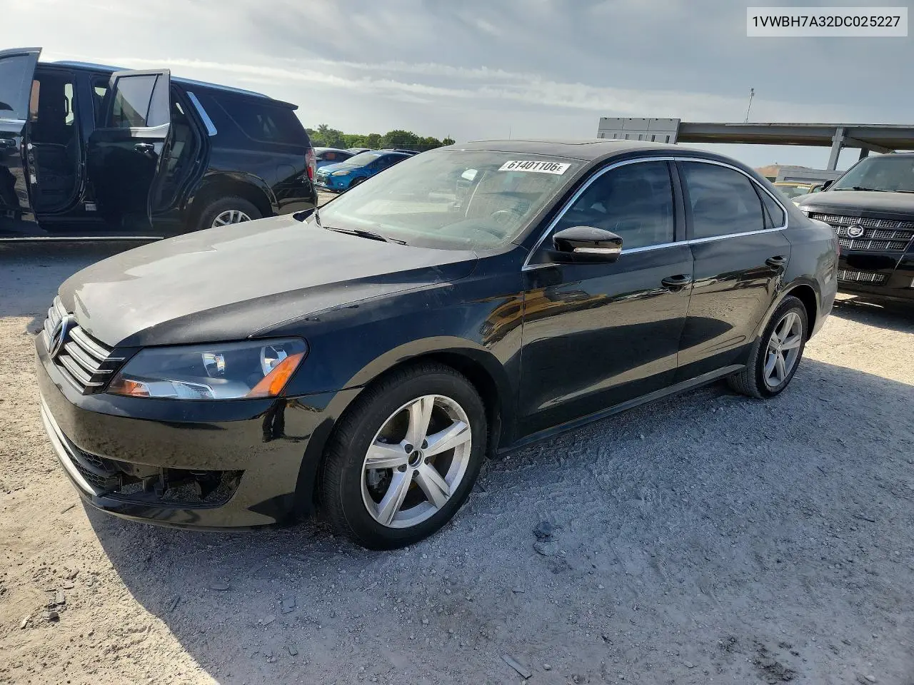 2013 Volkswagen Passat Se VIN: 1VWBH7A32DC025227 Lot: 61401106