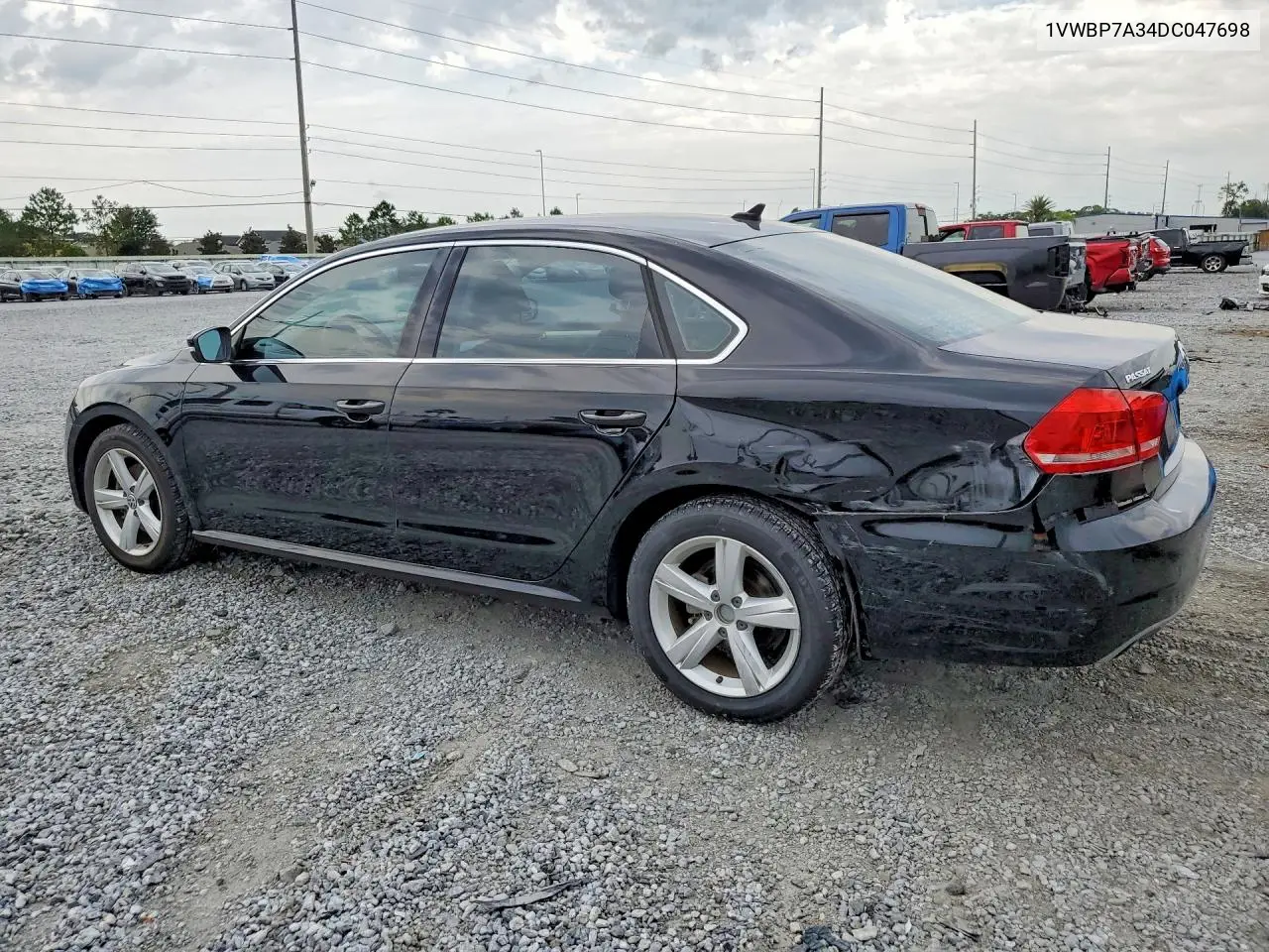 2013 Volkswagen Passat Se VIN: 1VWBP7A34DC047698 Lot: 61519026