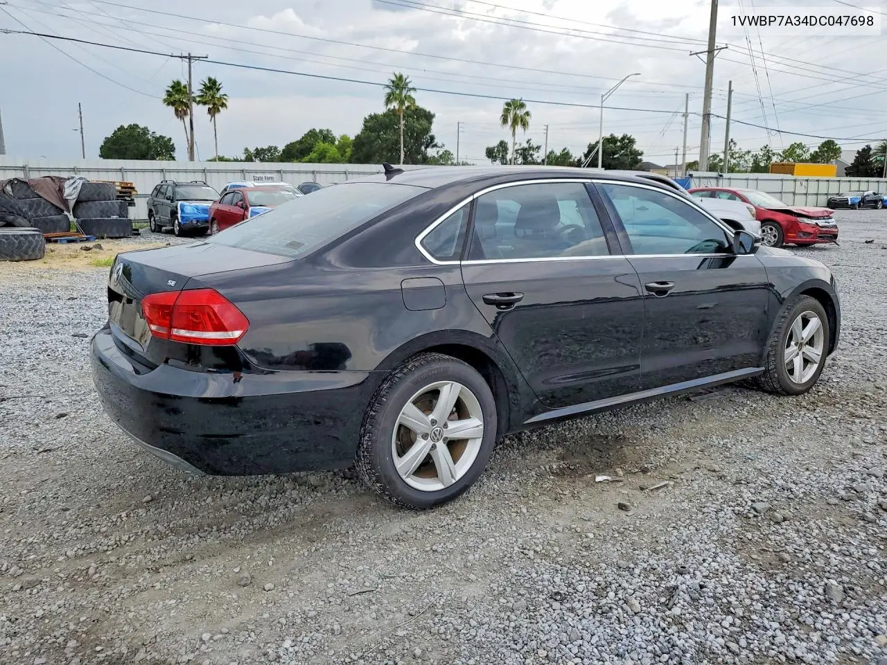 2013 Volkswagen Passat Se VIN: 1VWBP7A34DC047698 Lot: 61519026
