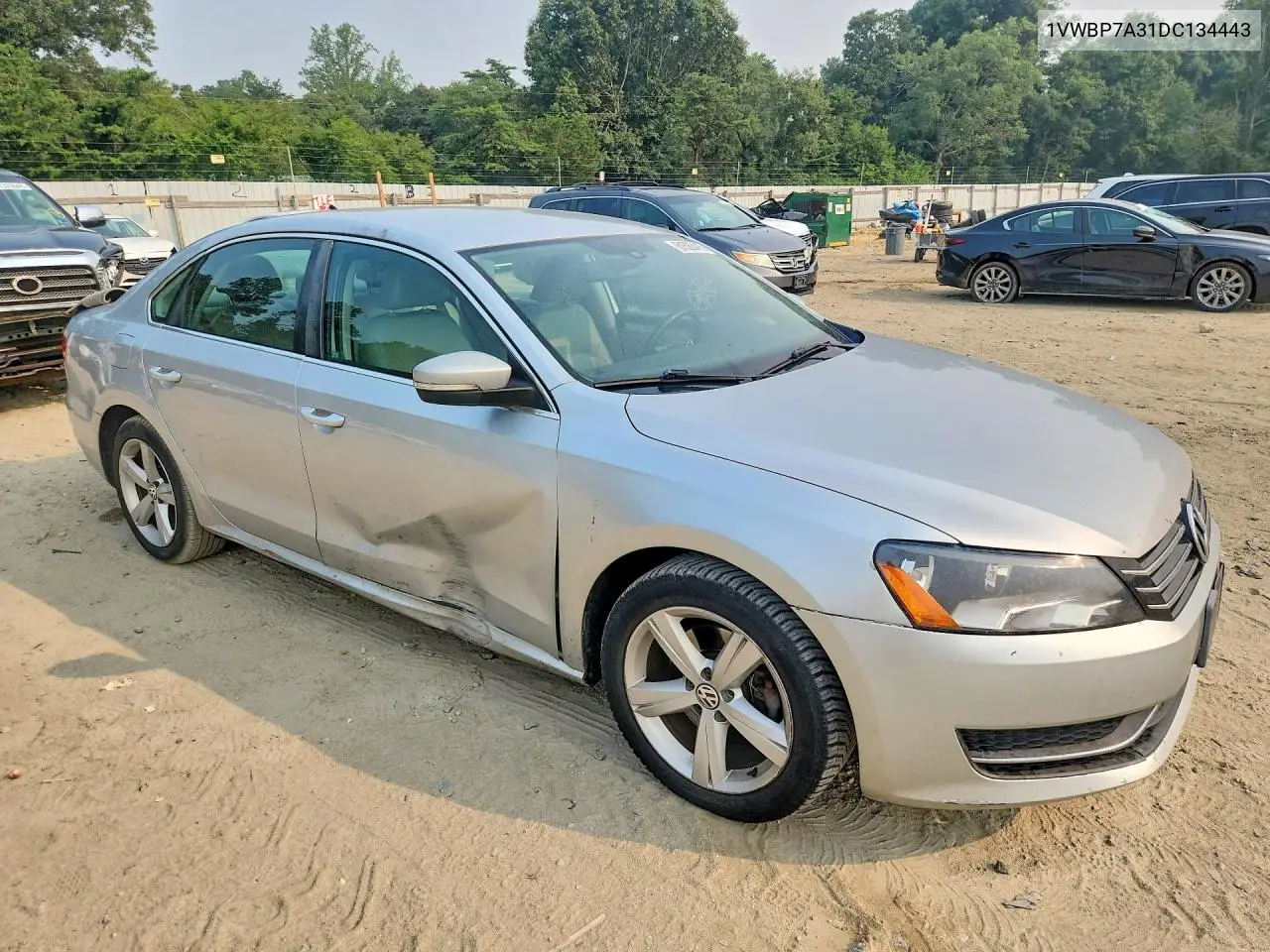 2013 Volkswagen Passat Se VIN: 1VWBP7A31DC134443 Lot: 61535416