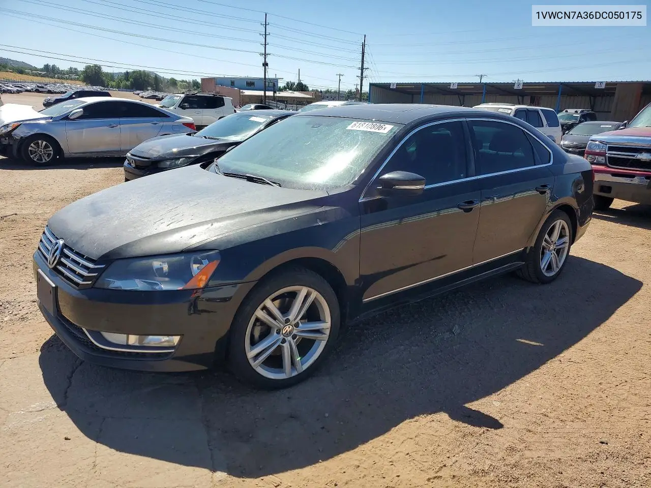 2013 Volkswagen Passat Sel VIN: 1VWCN7A36DC050175 Lot: 61810806