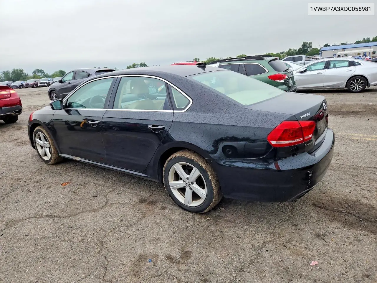2013 Volkswagen Passat Se VIN: 1VWBP7A3XDC058981 Lot: 61917896
