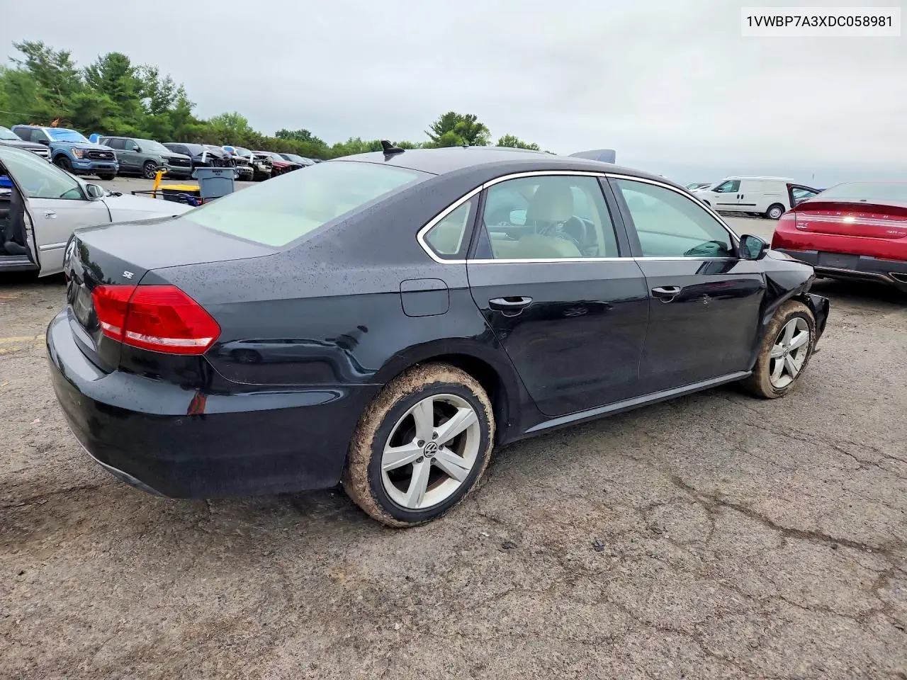 2013 Volkswagen Passat Se VIN: 1VWBP7A3XDC058981 Lot: 61917896