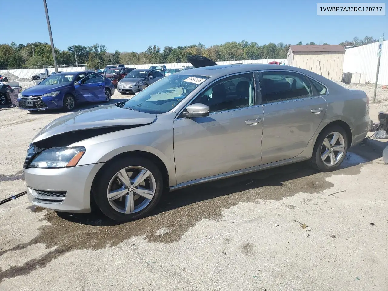 1VWBP7A33DC120737 2013 Volkswagen Passat Se