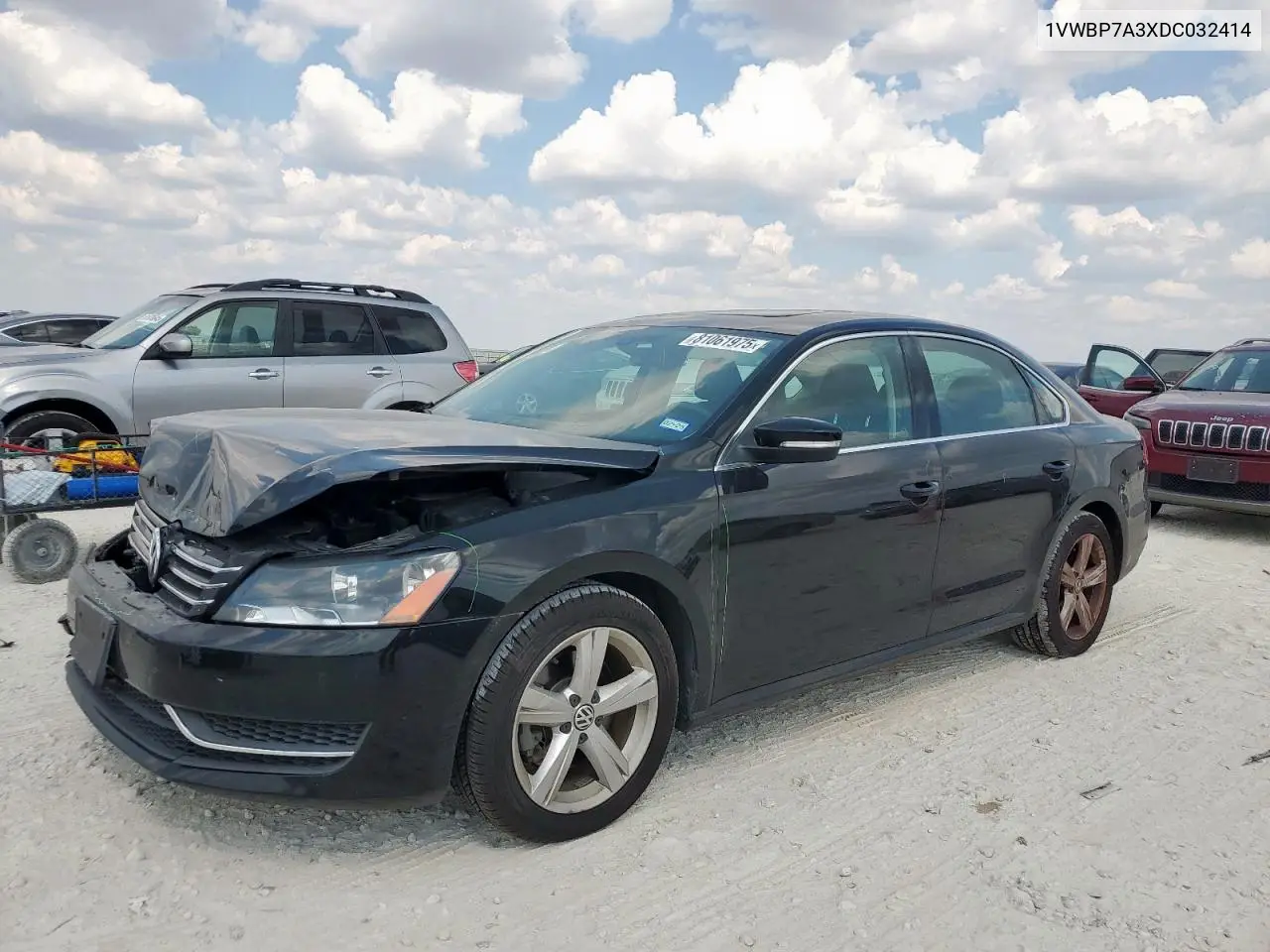 1VWBP7A3XDC032414 2013 Volkswagen Passat Se