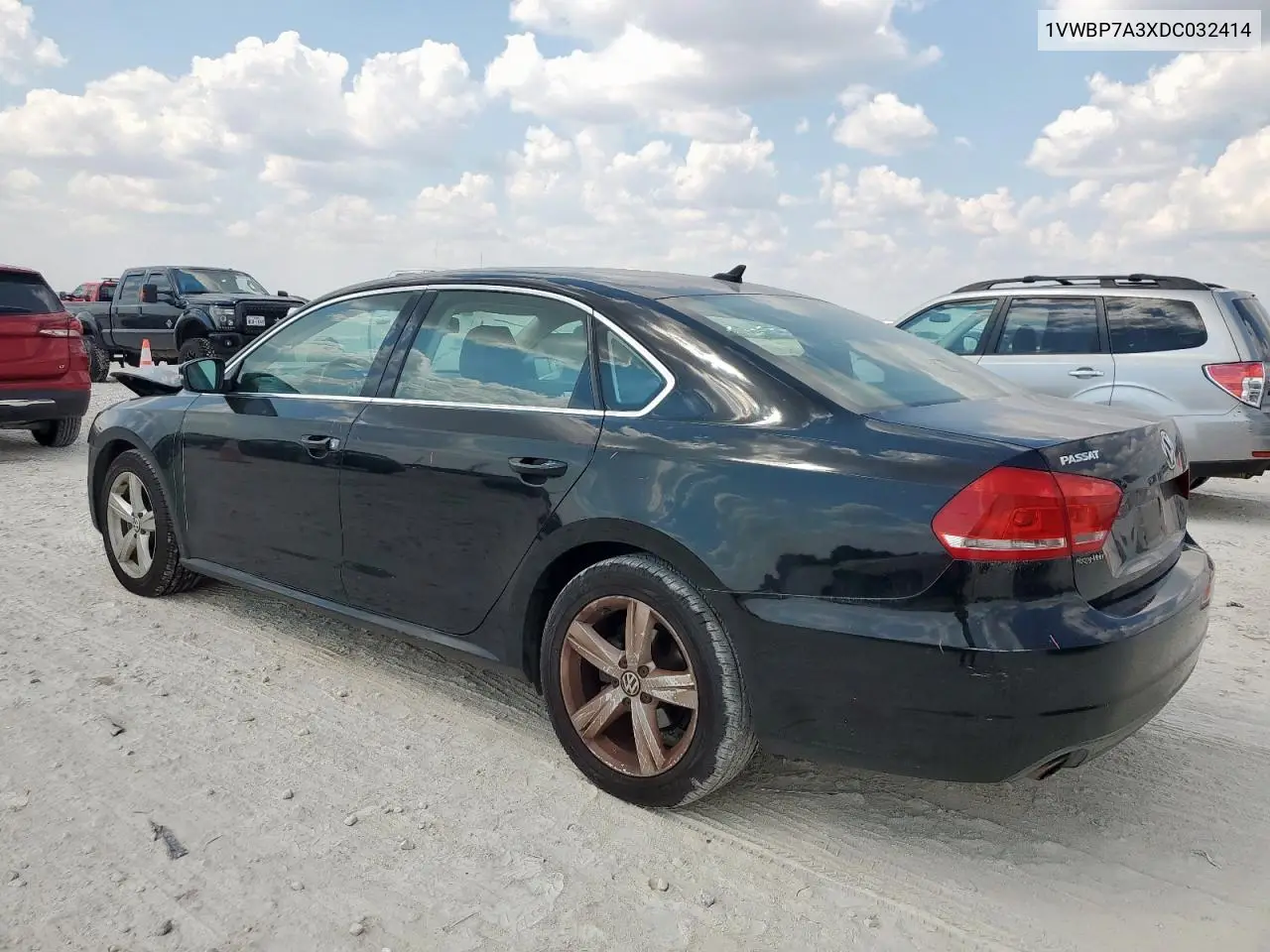 1VWBP7A3XDC032414 2013 Volkswagen Passat Se