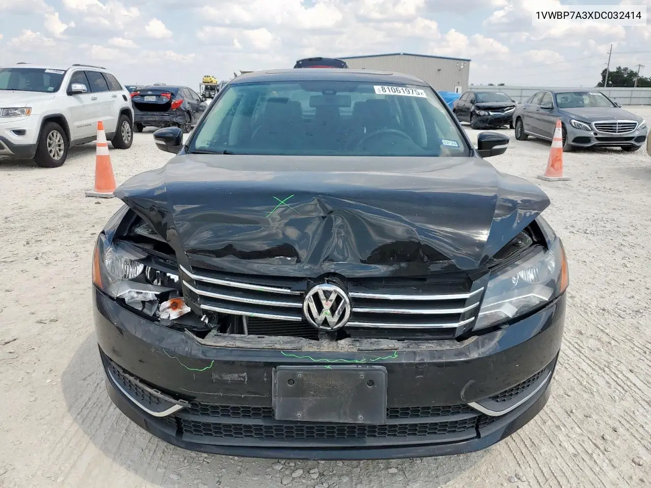 1VWBP7A3XDC032414 2013 Volkswagen Passat Se