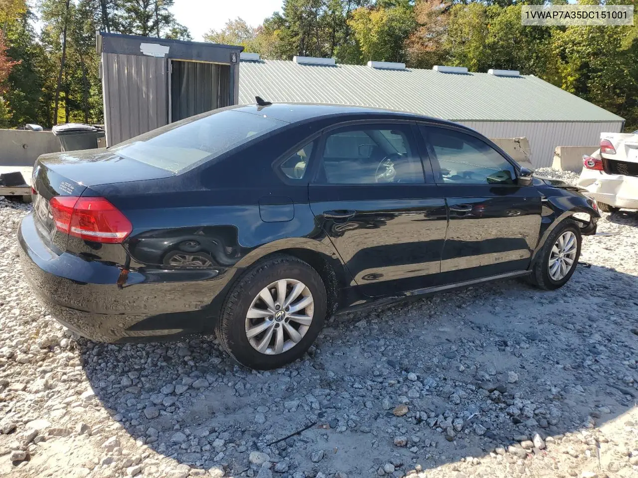 1VWAP7A35DC151001 2013 Volkswagen Passat S