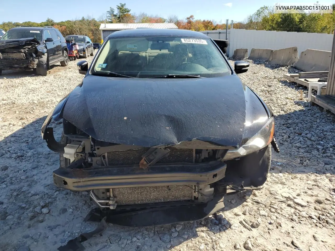 1VWAP7A35DC151001 2013 Volkswagen Passat S