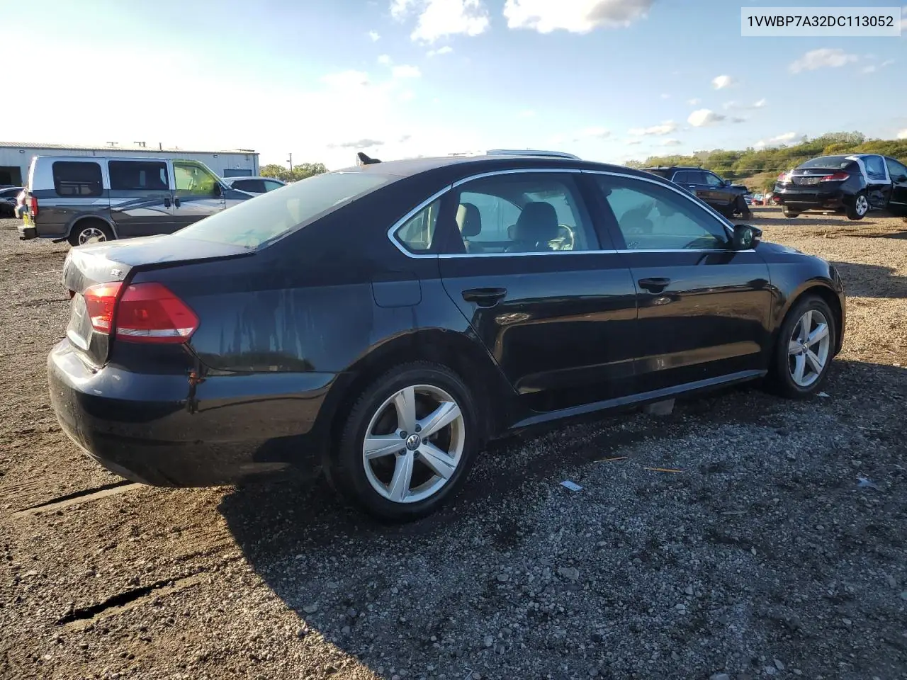 1VWBP7A32DC113052 2013 Volkswagen Passat
