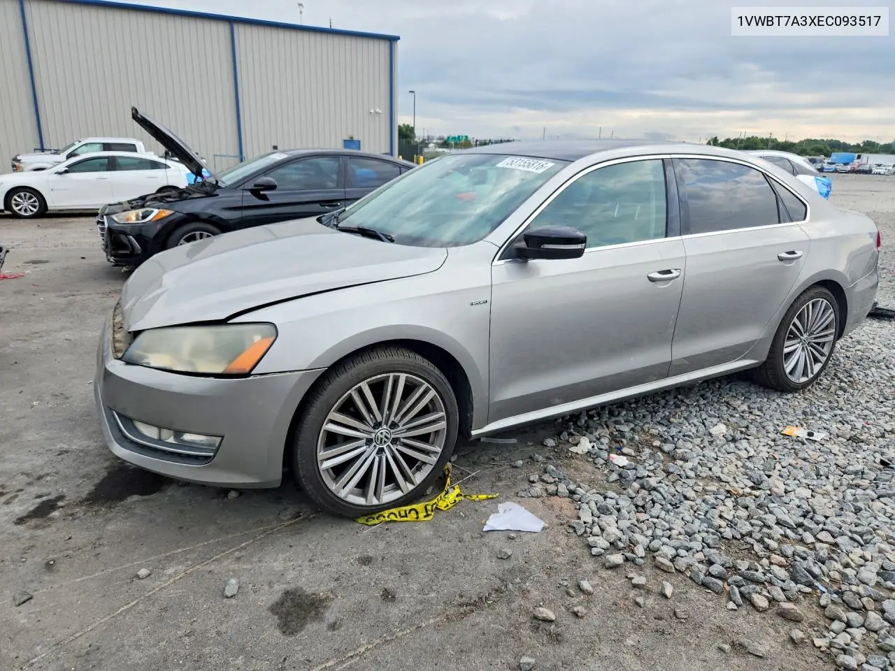 2014 Volkswagen Passat Se VIN: 1VWBT7A3XEC093517 Lot: 53155816