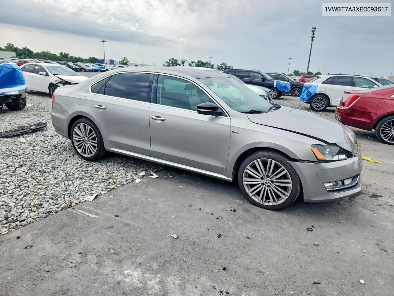 2014 Volkswagen Passat Se VIN: 1VWBT7A3XEC093517 Lot: 53155816