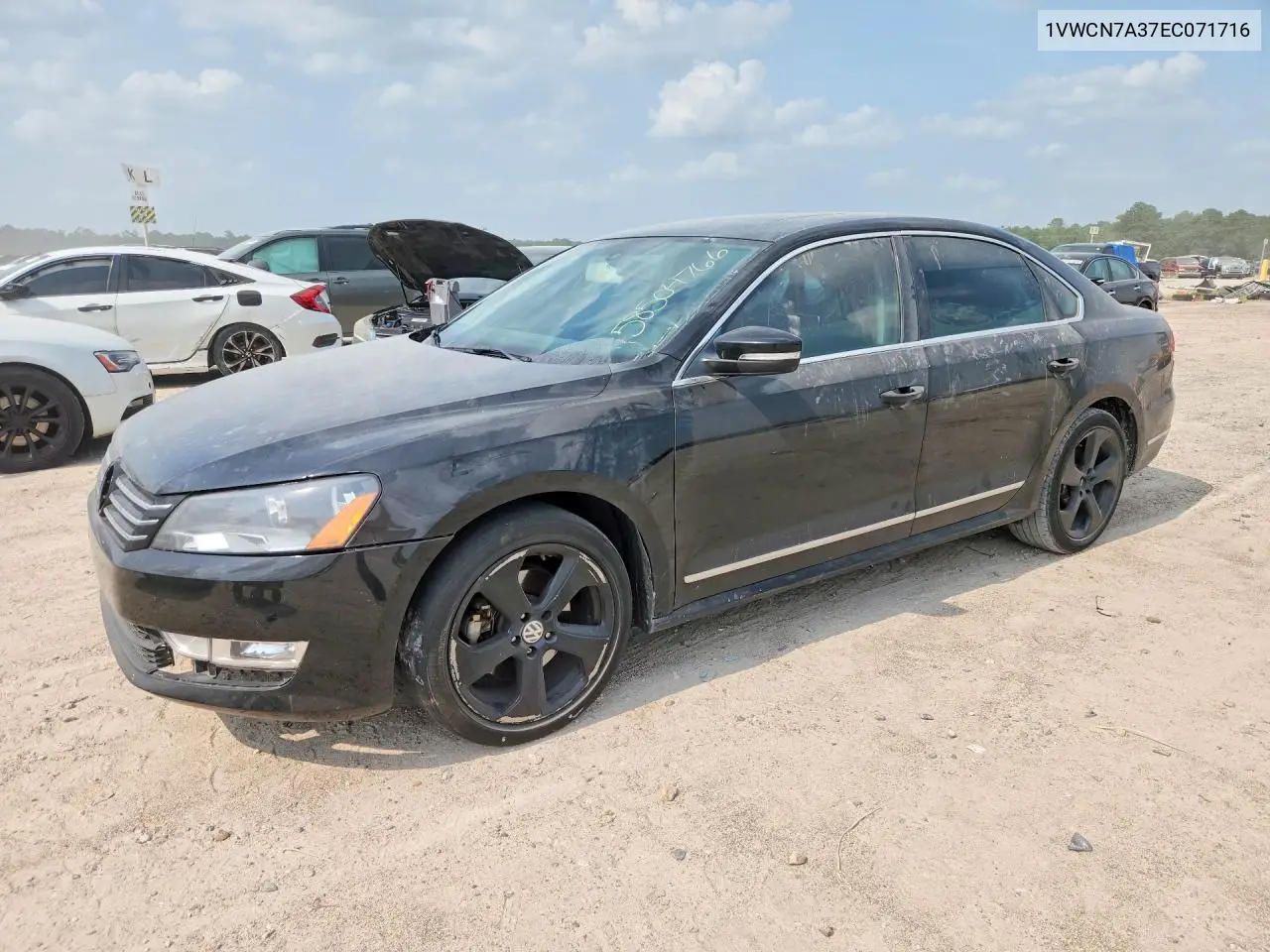 2014 Volkswagen Passat Sel VIN: 1VWCN7A37EC071716 Lot: 58504766